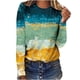thumbnail image 1 of Blusa de camiseta estampada de manga larga con cuello redondo informal a la moda para mujer Pompotops  FGAJ3409, 1 of 3