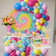 thumbnail image 3 of Hippie Party Decorations Balloon Arch - 116 Pcs Hippie Theme Tie Dye Party Supplies Balloon Garland Arch, Red Blue Yellow Balloon Arch For 60s 70s Gro, 3 of 5