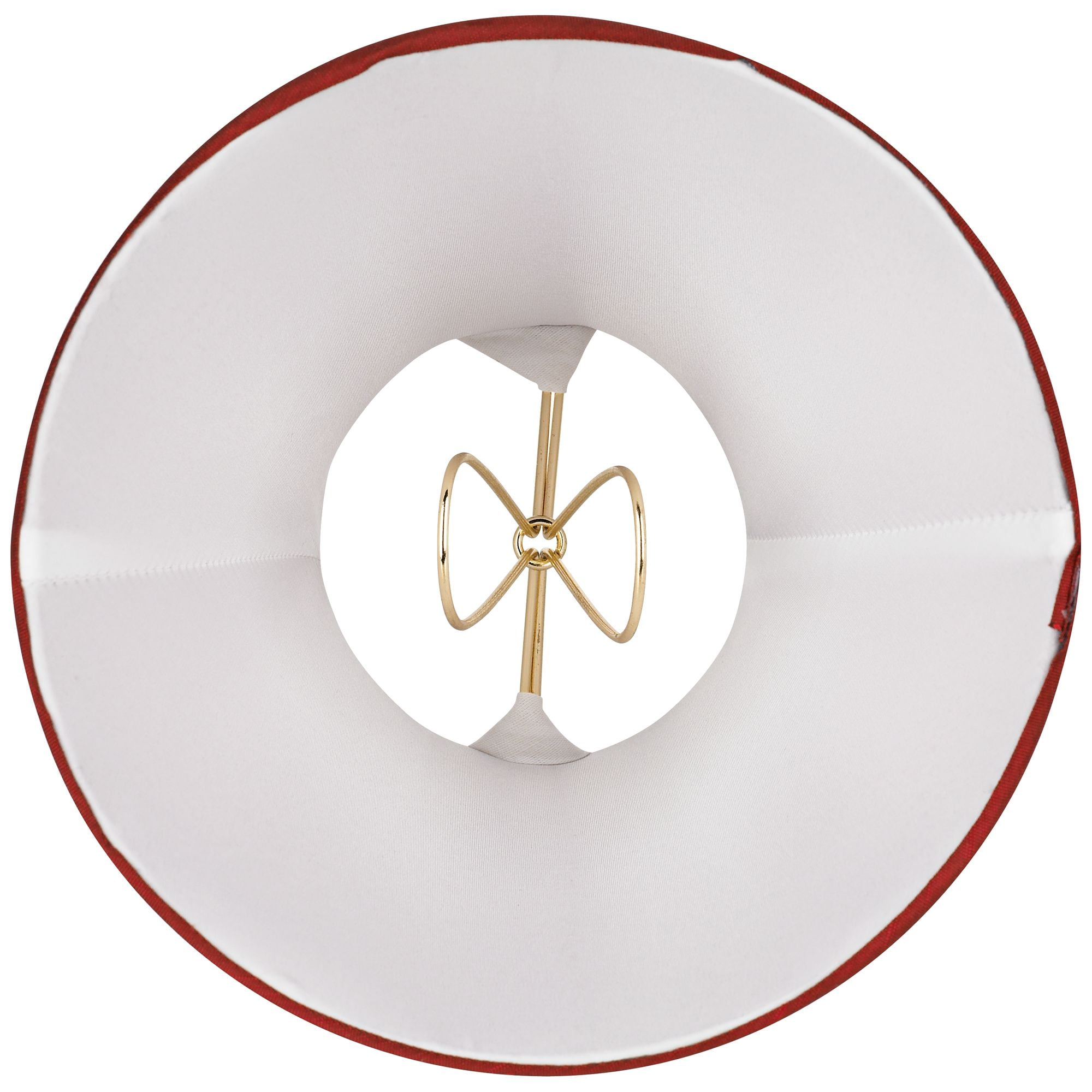 Springcrest Set of 4 Bell Lamp Shades Deep Red Faux Silk Small 3" Top x 6" Bottom x 5" High Candelabra Clip-On Fitting