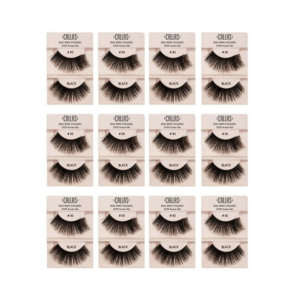 Callas Beau Wing Eyelashes #80 (1 pair x 12 sets)