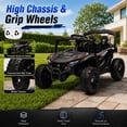 thumbnail image 5 of 24V Kids Powered Ride On UTV, Electric Ride On Car for Kids Ages 3-5 with Remote, Bluetooth, LED Lights, 4-Wheel Suspension, Black, 5 of 7