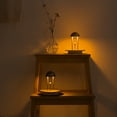 thumbnail image 3 of Tubicen Lampe de Table Sans Fil, Lampe à Batterie Rechargeable, Lampes de Chevet Portatives à DEL, Contrôle des Gestes avec Fonction Mémoire, Éclairage Nocturne d'Accent à Gradation Continue, Laiton, 3 of 7