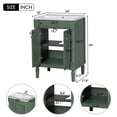thumbnail image 3 of Historyli Go5H 24" Bathroom Vanity With Top Sink Modern Undermount 2-Tier Storage Cabinet With Double Door Single Sink Bathroom Vanity For Home Hotel, 3 of 9