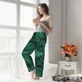thumbnail image 5 of Kdxio Women's Comfy Stretch Green Leave Fern Print Drawstring Pajama Pants-XX-Large, 5 of 5