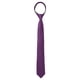 thumbnail image 1 of INSPIRE CHIC Corbatas delgadas para hombres, corbatas de color sólido con cremallera, corbata ajustable para el cuello, corbata de boda para el novio, púrpura profundo, talla única, 1 of 5