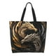 thumbnail image 1 of Balery Vintage Metal Dragon Bolsa Tote Estilo Estético con Cremalleras, Bolsa de Hombro, Bolsa de Compras Grande y Plegable, 1 of 8