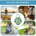 thumbnail image 3 of Luces para perros para paseos nocturnos, luz de collar para perros de 4 modos, luz recargable para pasear perros, linterna de seguridad para perros a prueba de agua IPX 8, verde, 3 of 5