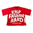 thumbnail image 3 of Camisetas de hip hop con estampado de letras cruzadas y estilo gótico de gran tamaño para mujer, ropa de calle de verano, camisetas para parejas Y2k, 3 of 5
