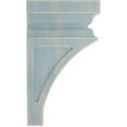 thumbnail image 2 of Ekena Millwork 5"W x 5 3/4"D x 10"H Medium Nevio Wood Vintage Decor Corbel, Driftwood Blue, 2 of 6