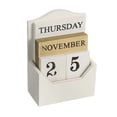 thumbnail image 2 of jifeng Classic Perpetual Calendar Blocks Decoration Stylish Decor Reusable Tabletop For White, 2 of 9