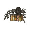 thumbnail image 2 of Meyda Tiffany 50763 17" W Pine Branch Valley View 2 Light Wall Sconce - Copper, 2 of 5