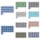 thumbnail image 1 of 19 hojas/juego de pegatinas de azulejo de mosaico impermeables a prueba de aceite Peel and Stick Multicolor DIY autoadhesivo baño de pared, 1 of 8
