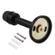 thumbnail image 3 of Tope para puerta Uxcell con punta de goma de aleación de zinc cepillado negro 2Pack, 3 of 5