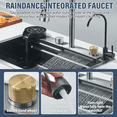 thumbnail image 4 of Zovajonia Kitchen sink waterfall sink with pull-out faucet sinkSet, 4 of 9
