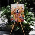 thumbnail image 4 of Welcome Spring Summer Golden Retriever Portrait Flower Blue Sky Vertical Matte Canvas Poster Goldens Dog Lover Gifts Idea Wall Art Home Decor - 12001, 4 of 5