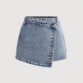 thumbnail image 5 of JLMSPLWG Girls Cute Shorts Jeans High Waist Denim Skorts Split Casual Zip Up Skirt Shorts for Teens Girl Trendy Y2k Streetwear Tween Summer Clothes, 5 of 8