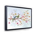 thumbnail image 3 of Designart 'Little Bird Sitting On Blooming Branch' Traditional Framed Canvas Wall Art Print, 3 of 5