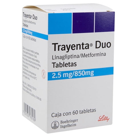 Trayenta Duo 2.5 mg/850 mg 60 tabletas