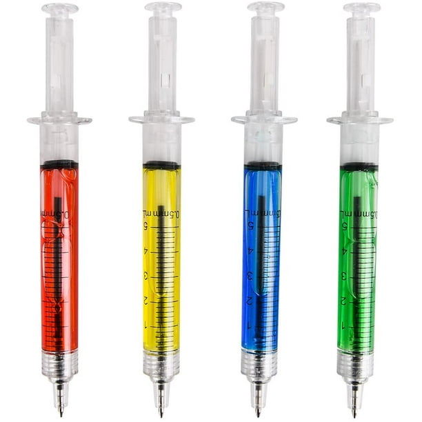 Lot de 6 stylos à bille multicolores 6 en 1 rétractables - 6 couleurs -  Pour bureau, fournitures scolaires, étudiants, enfants, infirmières, cadeau