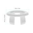 thumbnail image 2 of CIMAXIC White Plastic Sink Overflow Cap for Wash Basin Easy to Install 100Pcs, 2 of 6