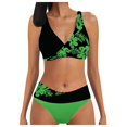 thumbnail image 2 of Bikini Mujer Traje de Baño Traje de Baño de Dos Piezas Con Estampado Sexy Para Mujer, Tankini Dividido, 2 of 6
