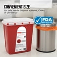 thumbnail image 6 of Dynarex Sharps Container, Thermoplastic Container with Translucent Lid, 6 Gallon, 12 Count, 6 of 7