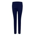 thumbnail image 3 of Qcmgmg Womens Skinny Moto Jegging Jeans Denim Slim Fit Mid Rise Stretch Pencil Pants Casual Fashion Comfy Pull-On Ankle Pants Navy M, 3 of 4