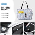 thumbnail image 3 of KdxioBlue Butterfly for Beach Bag for Women Large Beach Tote Bag Waterproof Sandproof Swim Bag with Zipper Pockets Beach Vacation Travel, 3 of 7