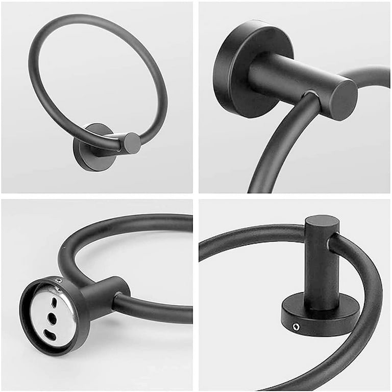 Lava Odoro Round Bathroom Towel Holder Hand Towel Holders for Bathroom Wall Mounted Kitchen Bath Towel Holder Hangers Stainless Steel Bathroom Hardware Walmart