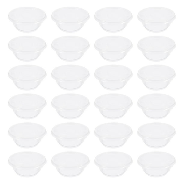 Small Plastic Containers With Lids 50 Sets Takeaway Bowl Plastic Bowl