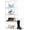 Clear 3 Pack, variant on 4 Pack Clear Shoe Storage Boxes Stackable Shoes Organizer Acylic Boots Sneaker Display Case with Magnetic Lid,Size14