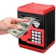 thumbnail image 1 of Cartoon Electronic Atm Password Piggy Bank Cash Coin Can Auto Scroll Paper Money Saving Box Gift For Kids (black Red), 1 of 2