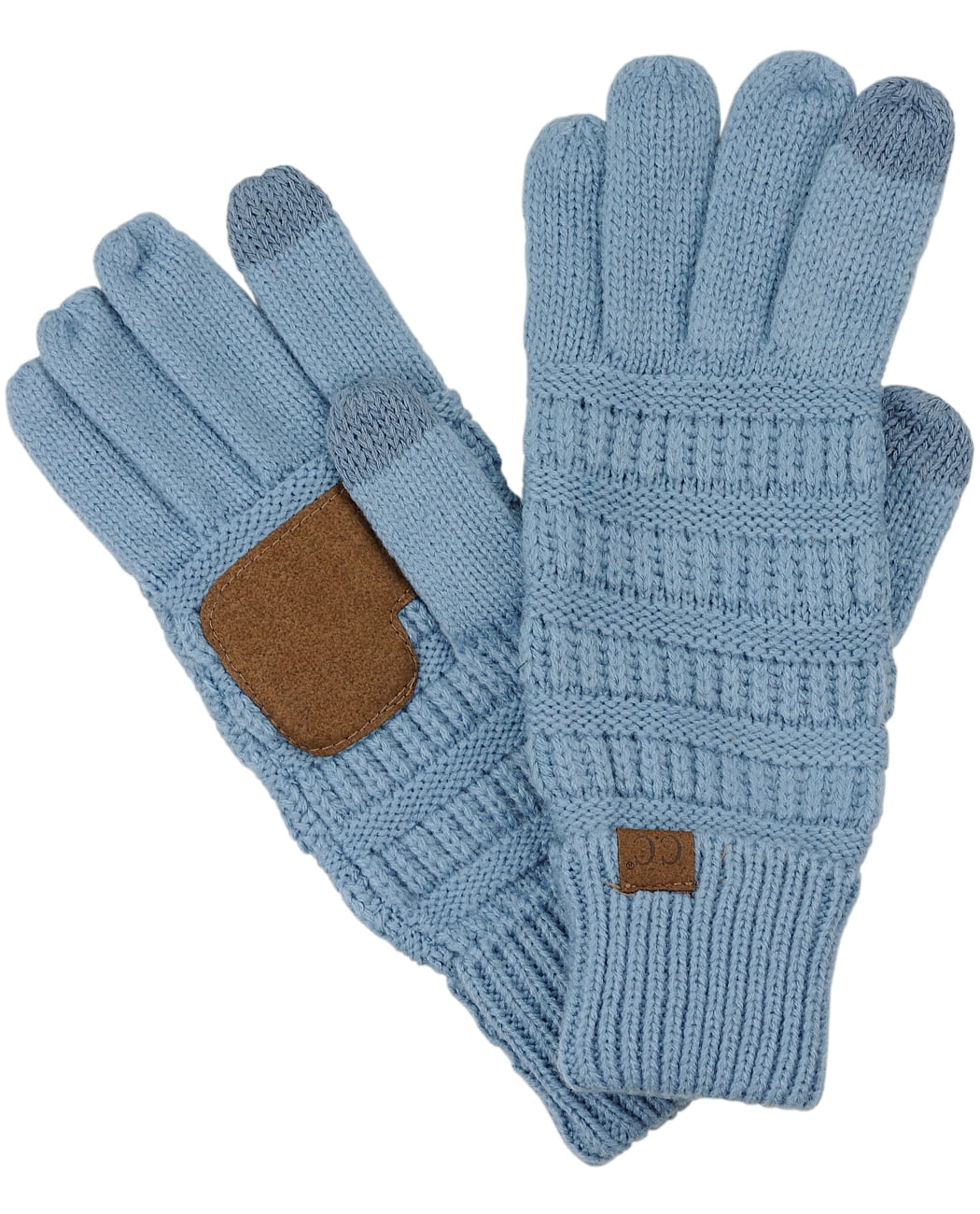 C.C Unisex Cable Knit Winter Warm Anti-Slip Touchscreen Texting Gloves 