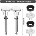 thumbnail image 4 of Zorvai Bathtubs Shower Diverter Valves Repair Set 2Pcs Leakproof Faucet Fix Replacement Includes Seal Gate Daily Casual Use, 4 of 7