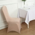 thumbnail image 6 of BalsaCircle 100 Rose Gold Spandex Stretchable Banquet Solid Chair Covers Slipcovers, 6 of 8