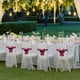 thumbnail image 4 of mfyjkho Fundas de silla con lazos sin lazos y esquinas redondeadas, decoración para respaldos de sillas de boda, correas de plástico para sillas, decoración para eventos, 30 x 25 cm, 15 unidades, 4 of 6