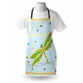 thumbnail image 3 of Dragonfly Apron Dragonfly Figure over Little Circular Spots and Dots Kids Cartoon, Unisex Kitchen Bib Apron with Adjustable Neck for Cooking Baking Gardening, Lime Green Pale Blue, by Ambesonne, 3 of 3