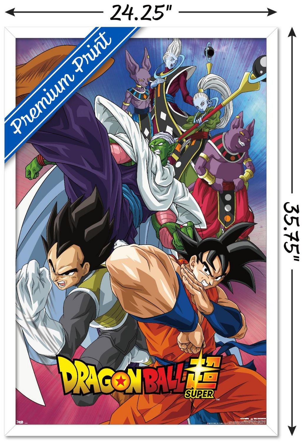 Dragon Ball: Super - Group Wall Poster, 14.725" x 22.375"