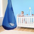 thumbnail image 4 of Littleduckling Swing Pod Chair for Kids without Cushions Folding Hanging Durable Child Hammock Nest for Suspension Seats (Blue), 4 of 9