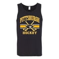 thumbnail image 2 of Wild Bobby City of Pittsburgh Hockey Fantasy Fan Sports Men's Tank Top, Black, Small, 2 of 5