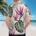thumbnail image 6 of High Quality Hawaiian Shirts for Men Short Sleeve Aloha Beach Shirt Floral Summer Casual Button Down Shirts Blouses 954LJO, 6 of 7