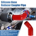 thumbnail image 2 of Unique Bargains 45 Degree 2.0 Inch to 2.5 Inch ID 4Ply Car Elbow Reducer Silicone Hose Coupler Intercooler Tube Red, 2 of 7