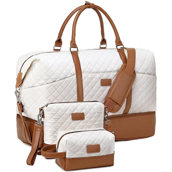 Bolsa de fin de semana Stuery para mujer con neceser de 40 litros