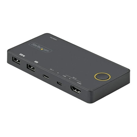 StarTech.com Commutateur KVM Hybride USB-A + HDMI & USB-C à 2 Ports,  Moniteur