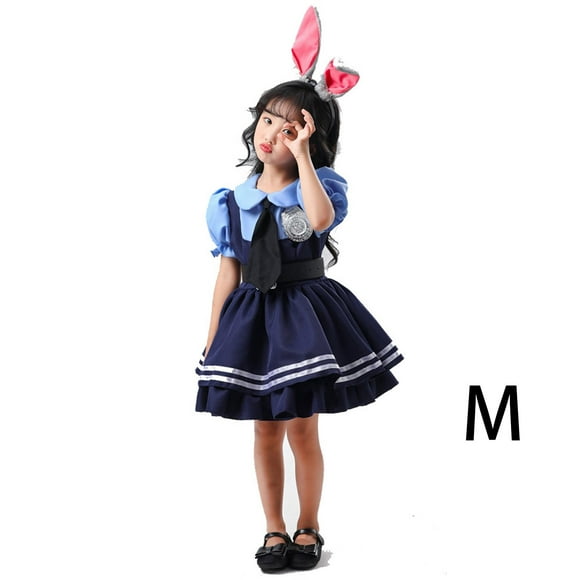 SHENMO Judy Rabbit Jumping Halloween Group Couple Costumes Men and Women Movie Cosplay Halloween Blue Costumes Halloween Carnival Masquerade