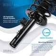thumbnail image 5 of Detroit Axle - FWD Front Struts w/ Coil Spring Assembly + Tie Rods Replacement for 2008 - 2009 Ford Taurus Mercury Sable - 6pc Set, 5 of 7