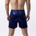 thumbnail image 6 of USNSM Mens Metallic Shorts Running Training Drawstring Pockets Casual Shorts Pants Sports Workout Loose Sweat Shorts Blue XXXL, 6 of 6