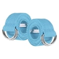 thumbnail image 1 of Uxcell Web Football Belt, Men Canvas Belt Web Flag Football D Ring, Adjustable Soccer Replacement Strap 51 Inch & 2 Pcs & Canvas & Sky Blue, 1 of 7