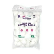 Cotton Sterile Balls 100% Premium Cotton Ball Pure Triple Size Luxury Sized Wool Soft and Absorbent for Skin Remedies - 1000 Pieces