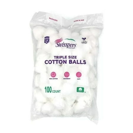 Cotton Sterile Balls 100% Premium Cotton Ball Pure Triple Size Luxury Sized Wool Soft and Absorbent for Skin Remedies - 1000 Pieces